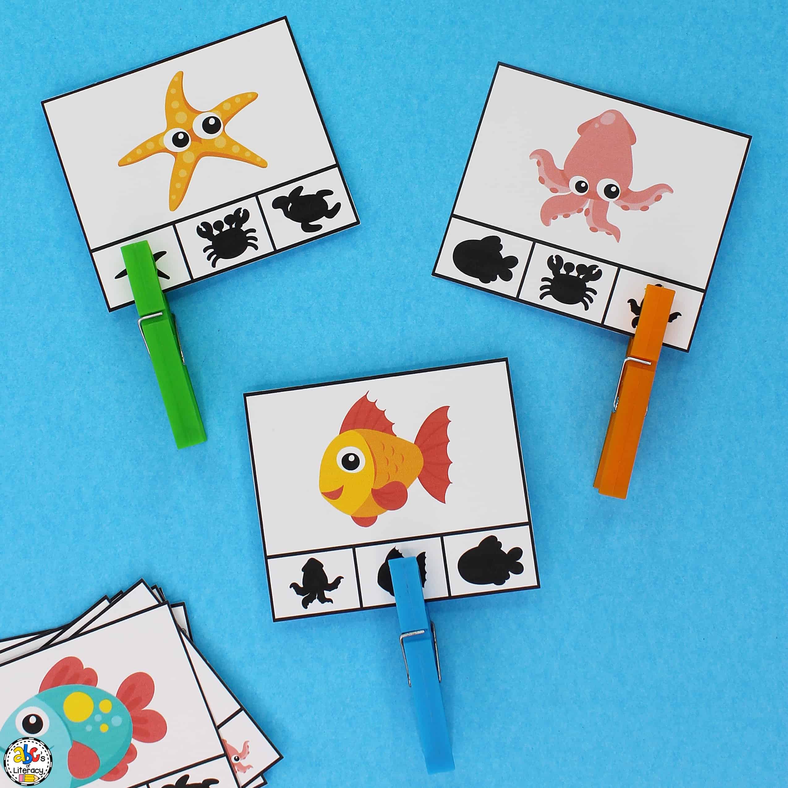 These free printable Ocean Visual Discrimination Clip Cards are a fun way to develop their visual discrimination and fine motor skills. Visual Discrimination Skills