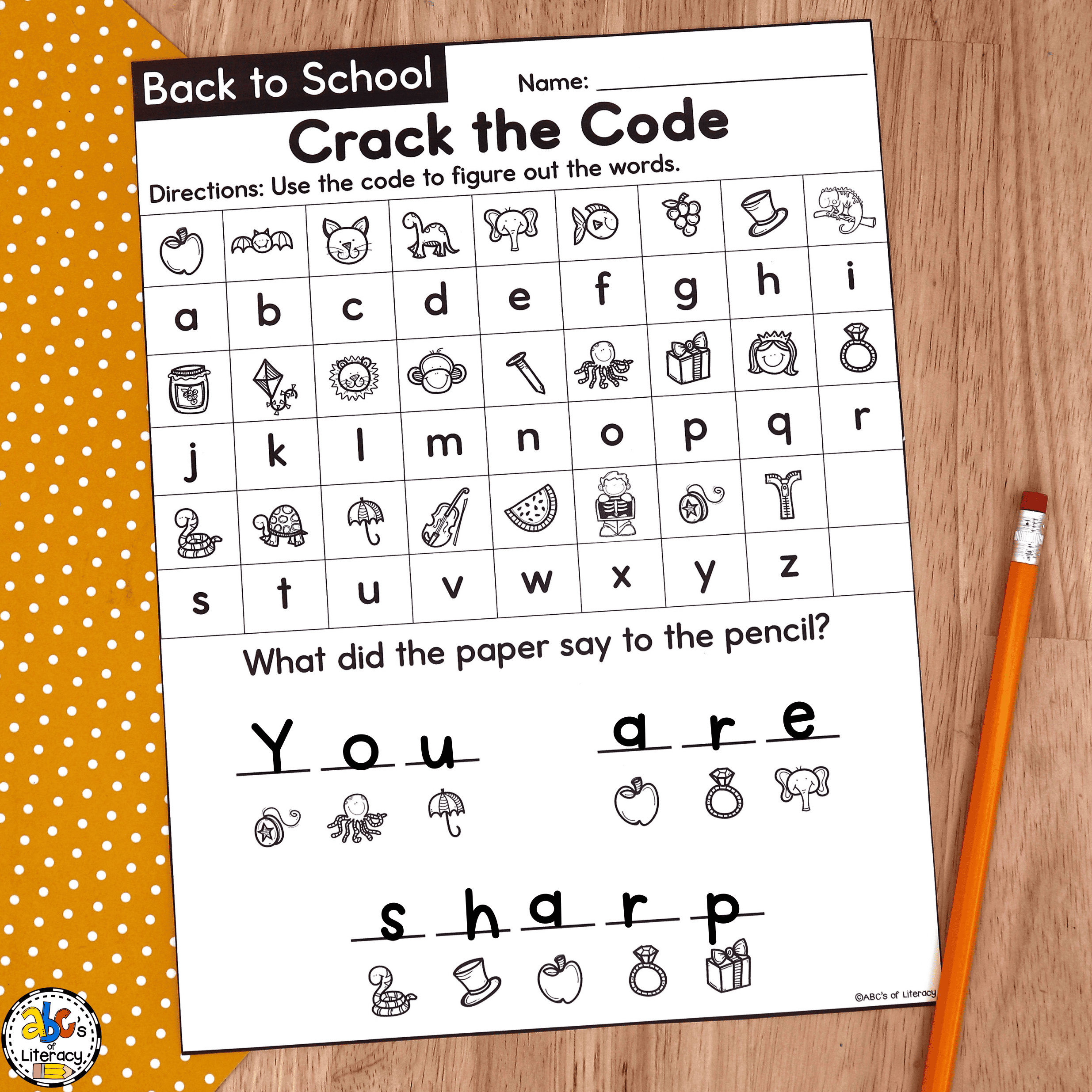 Back to School Puzzle Worksheets