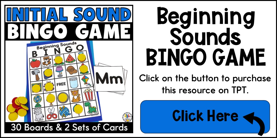 Beginning Sound Bingo