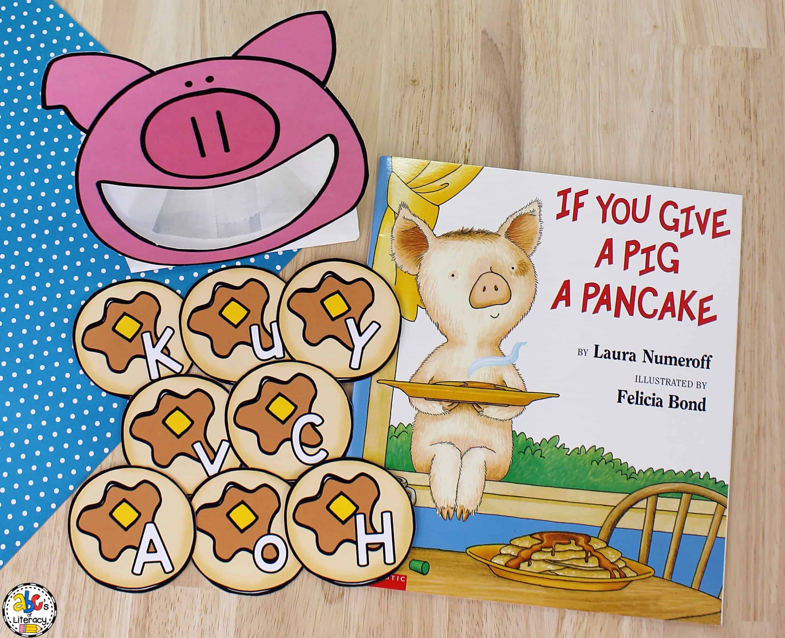 This book-inspired Pig & Pancakes Recognition Letter Activity is an "oink-tastic" way to practice identifying capital and lowercase letters! If You Give A Pig A Pancake Activity