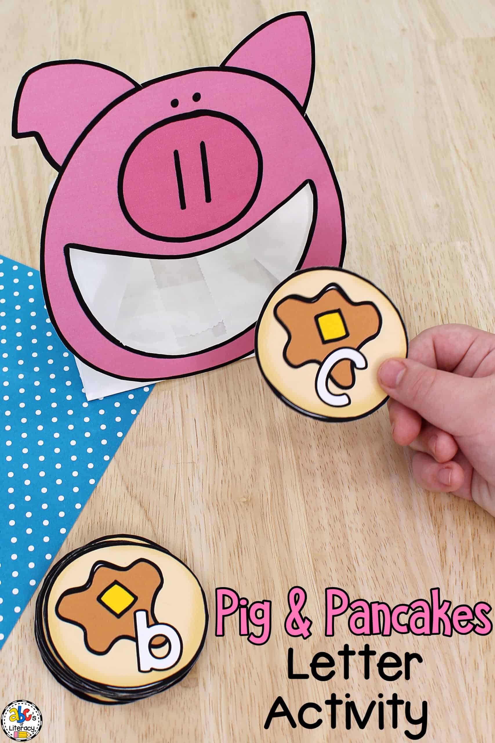 This book-inspired Pig & Pancakes Letter Recognition Activity is an "oink-tastic" way to practice identifying capital and lowercase letters! Letter Recognition Activity