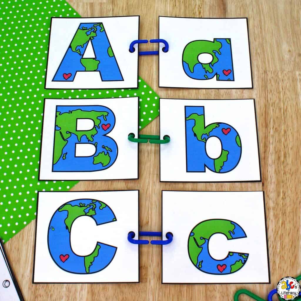 Earth Day Letter Match Activity