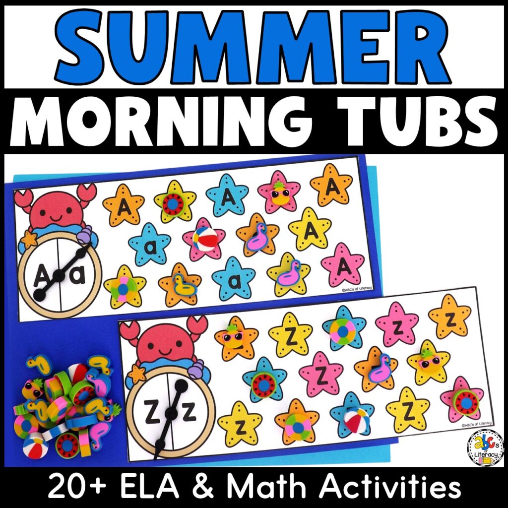 Summer Morning Tubs for Preschool Cover - ABCs of Literacy