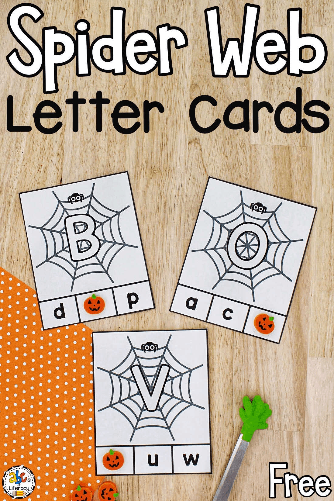 These Spider Web Letter Clip Cards are a fun, hands-on way for kids to work on letter recognition and fine motor skills. Letter Match