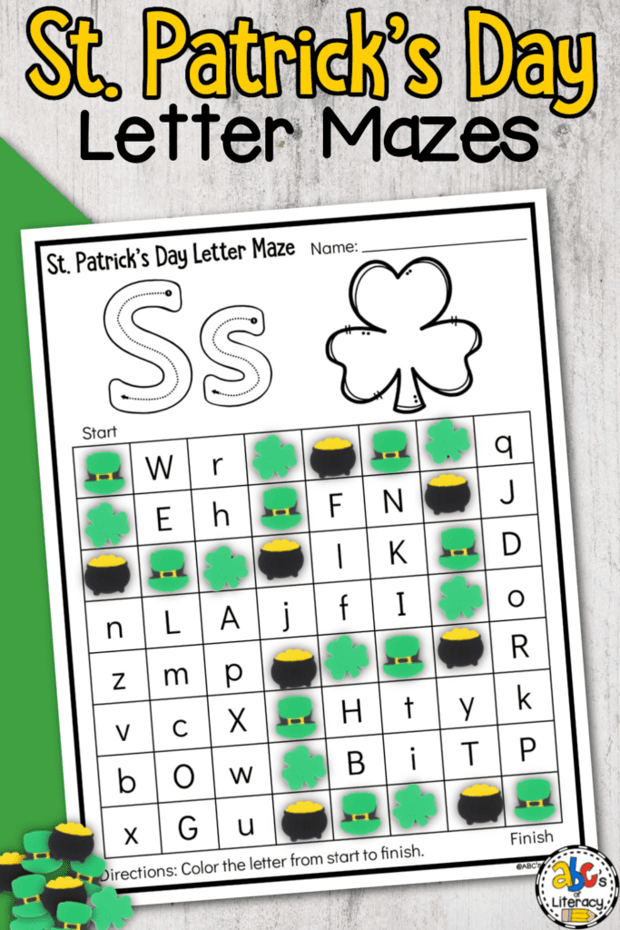 Letter Maze Worksheets
