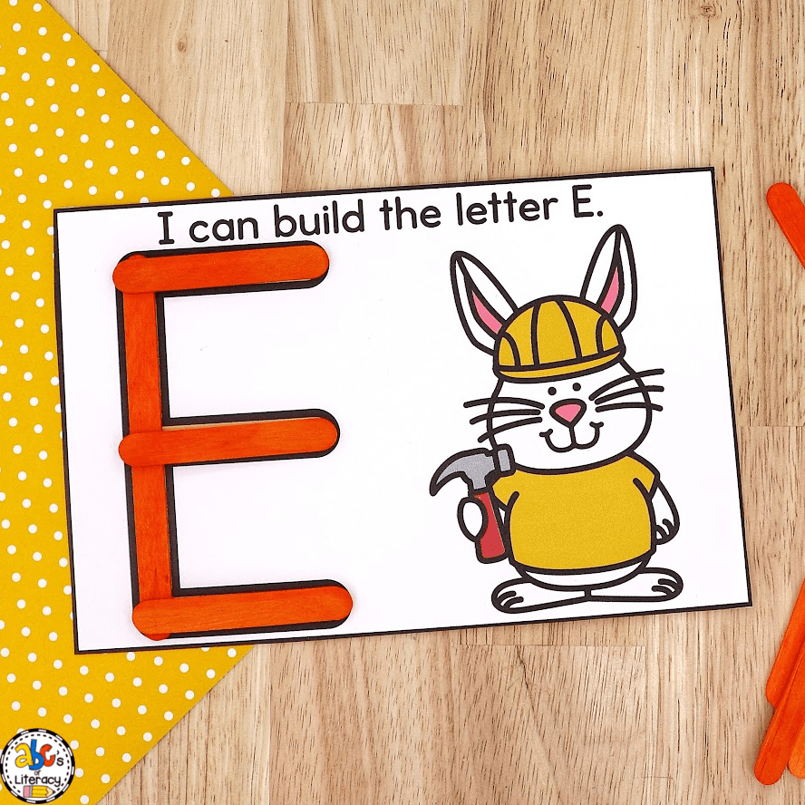 Easter Building Letters Activity