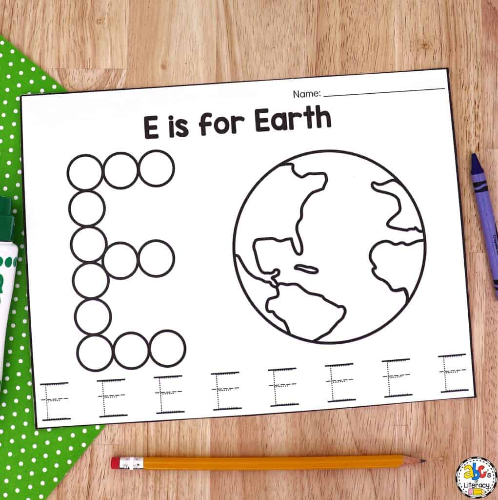 Letter Dot Painting Worksheets