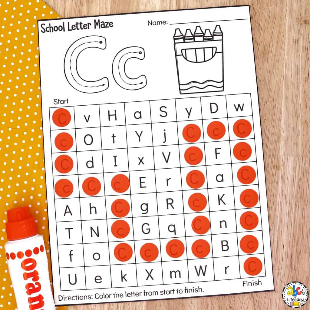 Letter Recognition Actiivty 