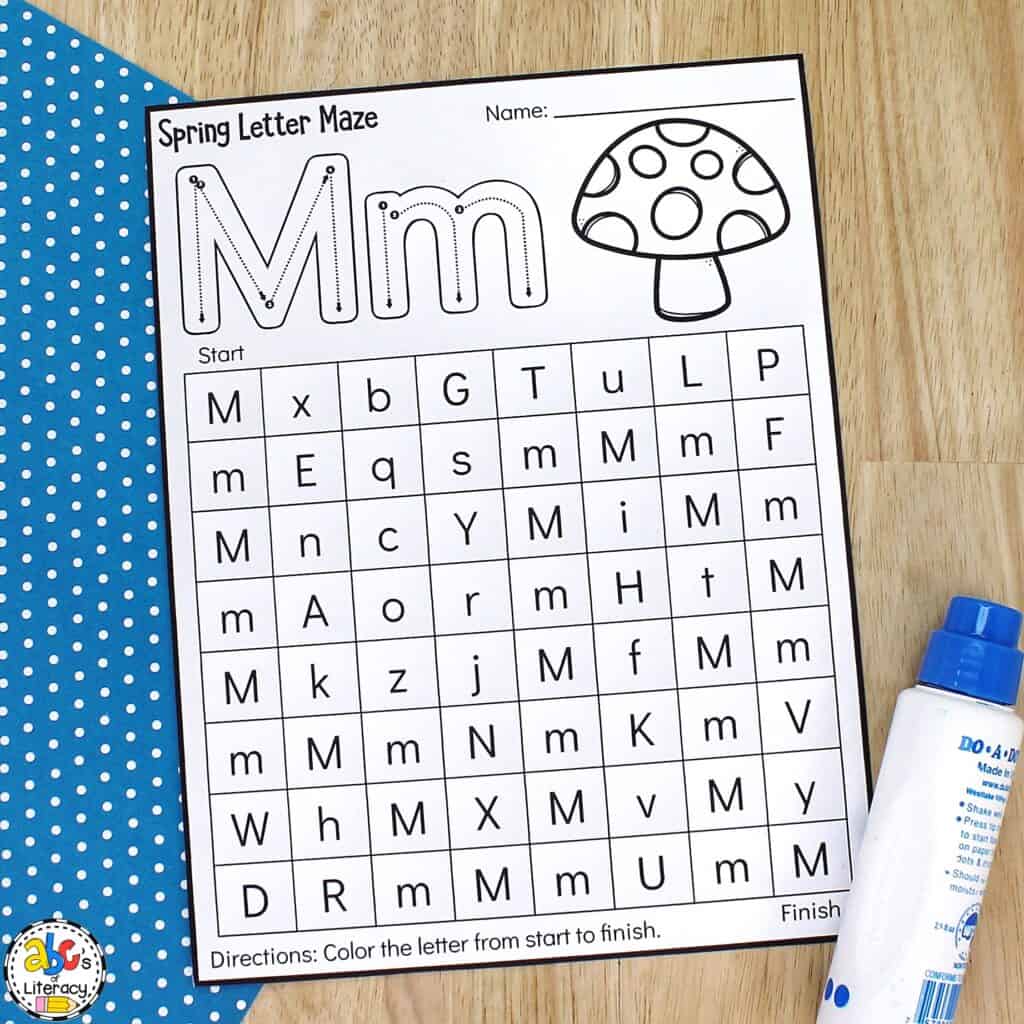 letter recognition activity 