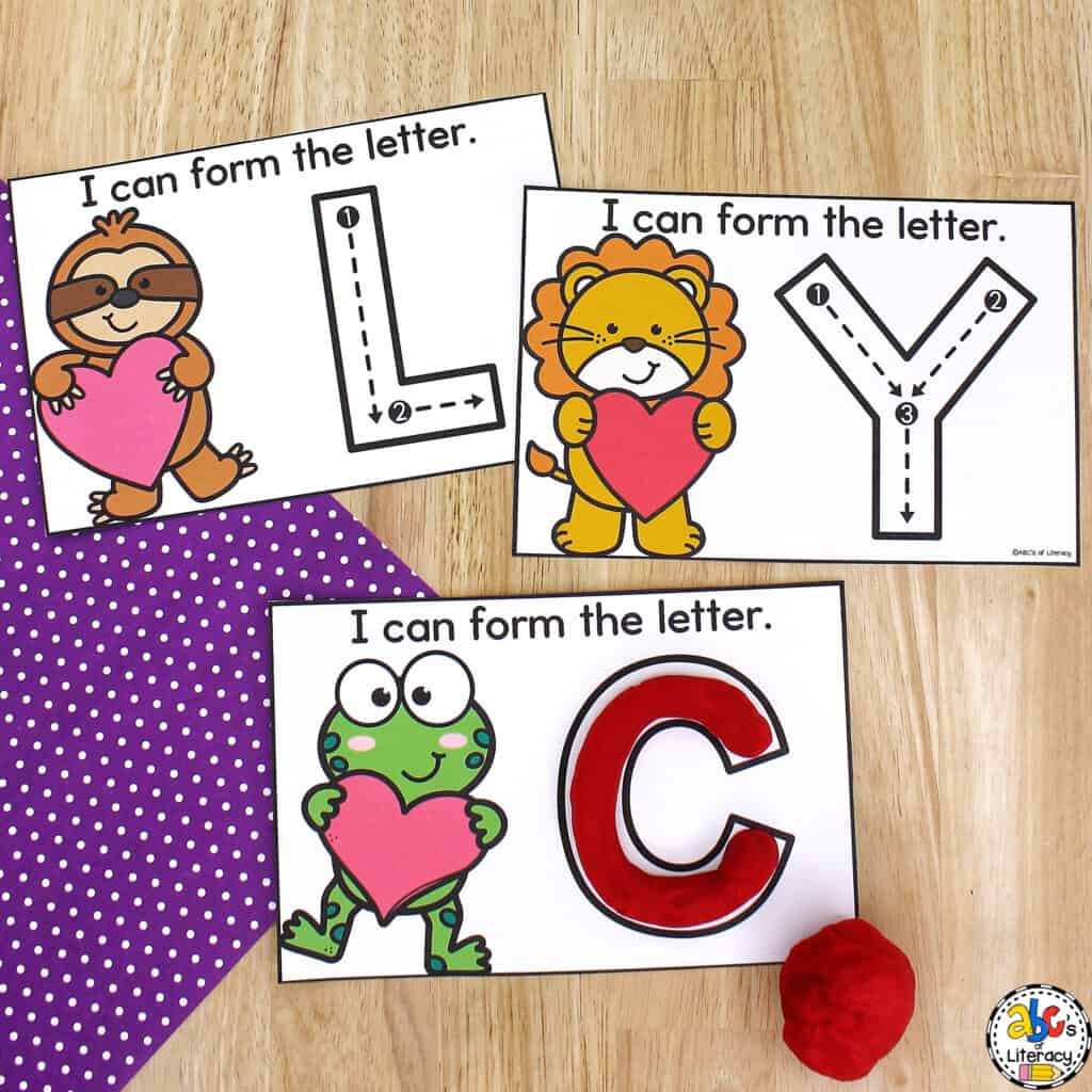 alphabet writing practice