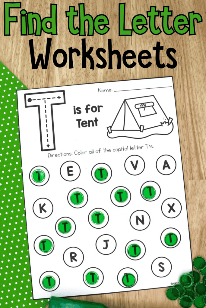 These letter recognition worksheets will help your kids practice identifying and finding capital and lowercase letters.
