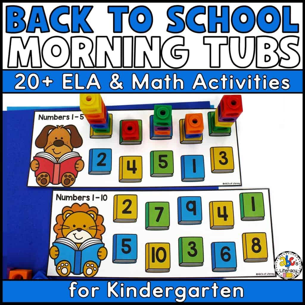 back to school morning tubs