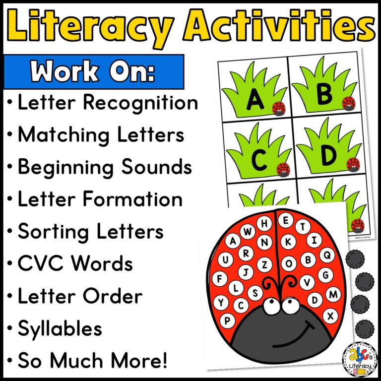 Morning Tubs for Preschool Resource - ABCs of Literacy