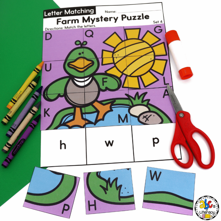 Mystery Picture Letter Puzzles