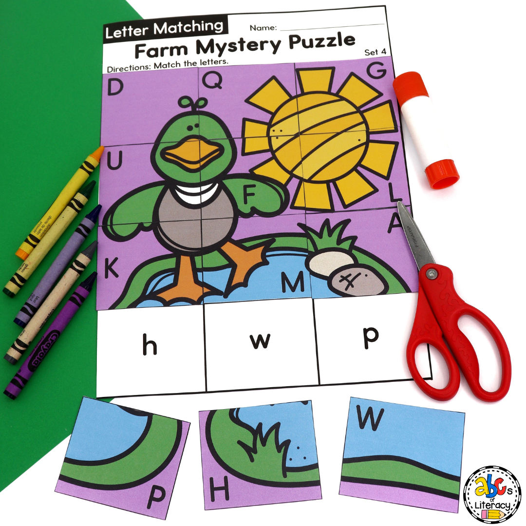 Mystery Picture Letter Puzzles