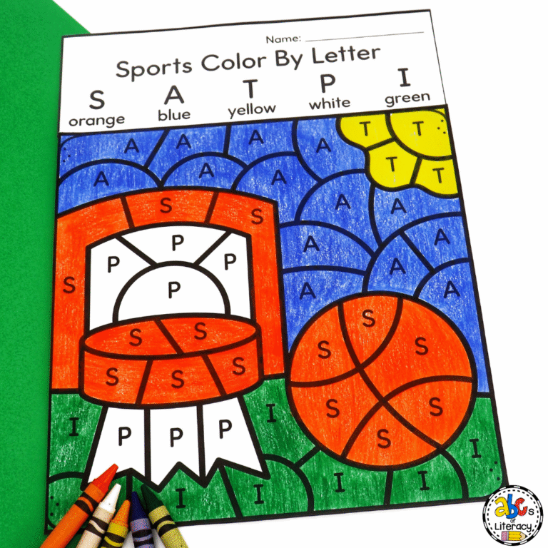 Color by Letter Worksheets