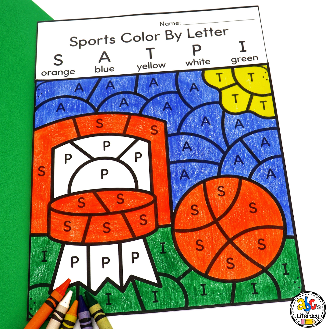 Color by Letter Worksheets